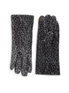 Cejon Leopard Print Velvet Gloves