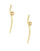 Laundry By Shelli Segal Goldtone Knotted Linear Earrings