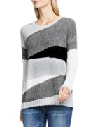 Two By Vince Camuto Crewneck Intarsia Sweater