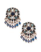 Marchesa Crystal Shaky Button Earrings