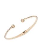 Givenchy Goldtone & Crystal Pave Cuff Bracelet