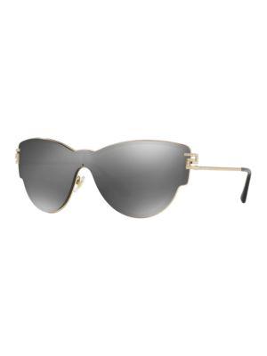 Versace 142mm Mirrored Shield Sunglasses