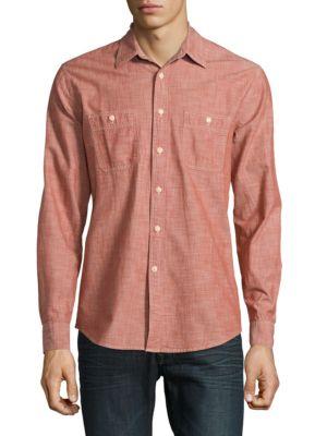 Dockers Premium Edition Slim-fit Relaxed Cotton Casual Button-down Shirt