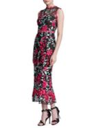 Marchesa Notte Embroidered Mermaid Dress