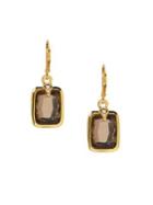 Vince Camuto Goldtone And Glass Stone Drop Earrings