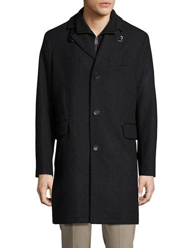 Cole Haan Wool-blend Button-front Coat
