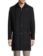 Cole Haan Wool-blend Button-front Coat