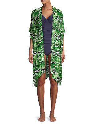 Laundry By Shelli Segal Tropical Print Coverup