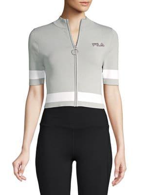 Fila Short-sleeve Zip Cropped Jacket