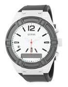 Guess Connect Stainless Steel And Silicone Fashion Smart Watch- C0001g4
