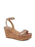 Jack Rogers Keri Leather Cork Platform Sandals