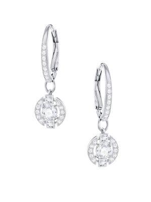 Swarovski Sparkling Dance Crystal Studded Hoop Earrings