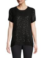 Dkny Sequin Short-sleeve Tee