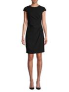 Elie Tahari Natalia Ruched Sheath Dress
