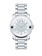 Movado Bold Bold Luxe Crystal & Stainless Steel Bracelet Watch