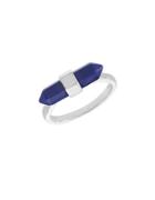 Nes Group Lapis Point Embellished Sterling Silver Ring