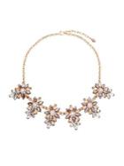 Design Lab Floral Gemstone Cluster Necklace
