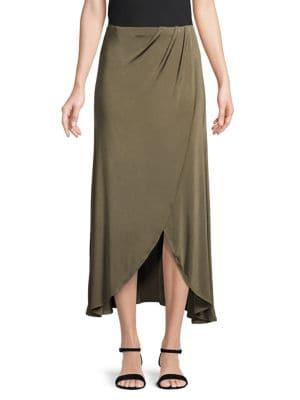 Free People High-low Faux Wrap Skirt