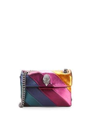 Kurt Geiger London Soho Striped Leather Shoulder Bag