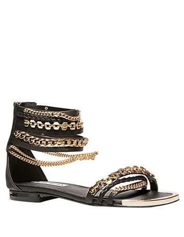 Steve Madden Lawful Synthetic & Chain Sandals