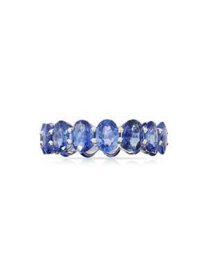 Marco Moore 18k White Gold & Blue Sapphire Ring