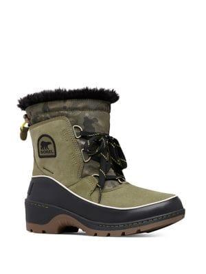 Sorel Tivoli Iii Camo Waterproof Suede Faux-fur Winter Boots