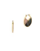Kenneth Cole New York Crystal Hoop Earrings- 1in