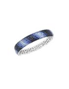 Effy Final Call Sapphire And Sterling Silver Bangle Bracelet