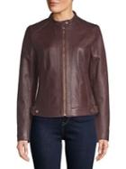 Cole Haan Signature Full-zip Moto Jacket