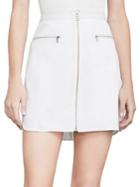 Bcbgmaxazria Jania Zip-front Mini Skirt