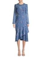 Cooper St Floral Ruffle Knee-length Dress