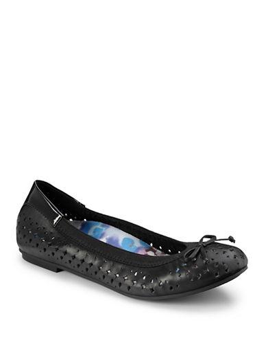 Vionic Surin Leather Perforated Ballet Flats
