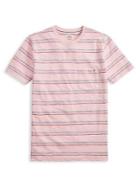 Brooks Brothers Red Fleece Striped Cotton Jersey Pocket Tee