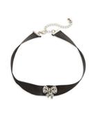 Design Lab Lord & Taylor Bow Ribbon Choker Necklace