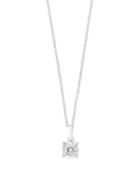 Effy Pave Classica Diamond And 14k White Gold Pendant- 0.15tcw