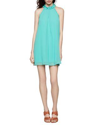 Bcbgeneration Ruffled Halter Mini A-line Dress