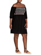 City Chic Plus Makana Off-the-shoulder Dress