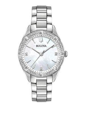 Bulova Sutton Diamond Bezel Watch