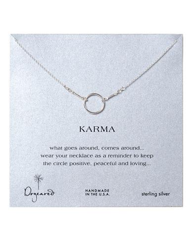 Dogeared Sterling Silver Karma Necklace