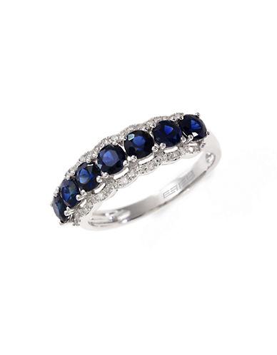 Effy Royale Bleu 14k White Gold Sapphire And Diamond Ring
