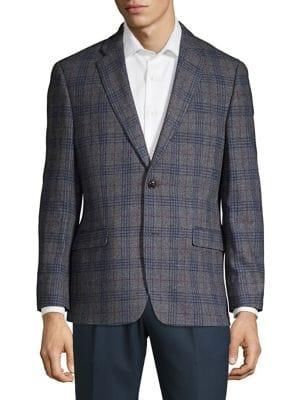 Tommy Hilfiger Textured Plaid Blazer