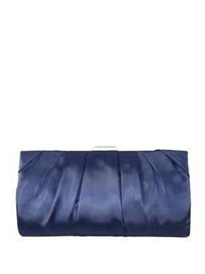 Nina Organza Pleated Frame Clutch