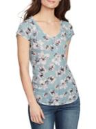William Rast Geneva Printed Henley Top