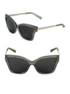 Michael Kors Barbados 56mm Square Sunglasses