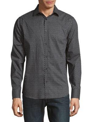 Karl Lagerfeld Polka Dot Button-down Shirt