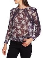 1.state Lace-trimmed Floral Top