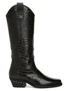 Sam Edelman Oakland Embossed Leather Cowboy Boots