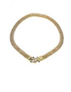 Lord & Taylor Sapphire And Diamond Closure 14k Gold Necklace