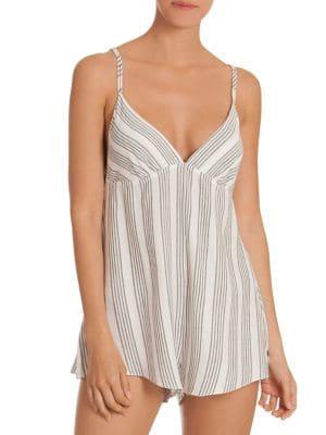 Midnight Bakery Santa Fe Striped Romper