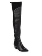 Donna Karan Blare Point Leather Tall Boots